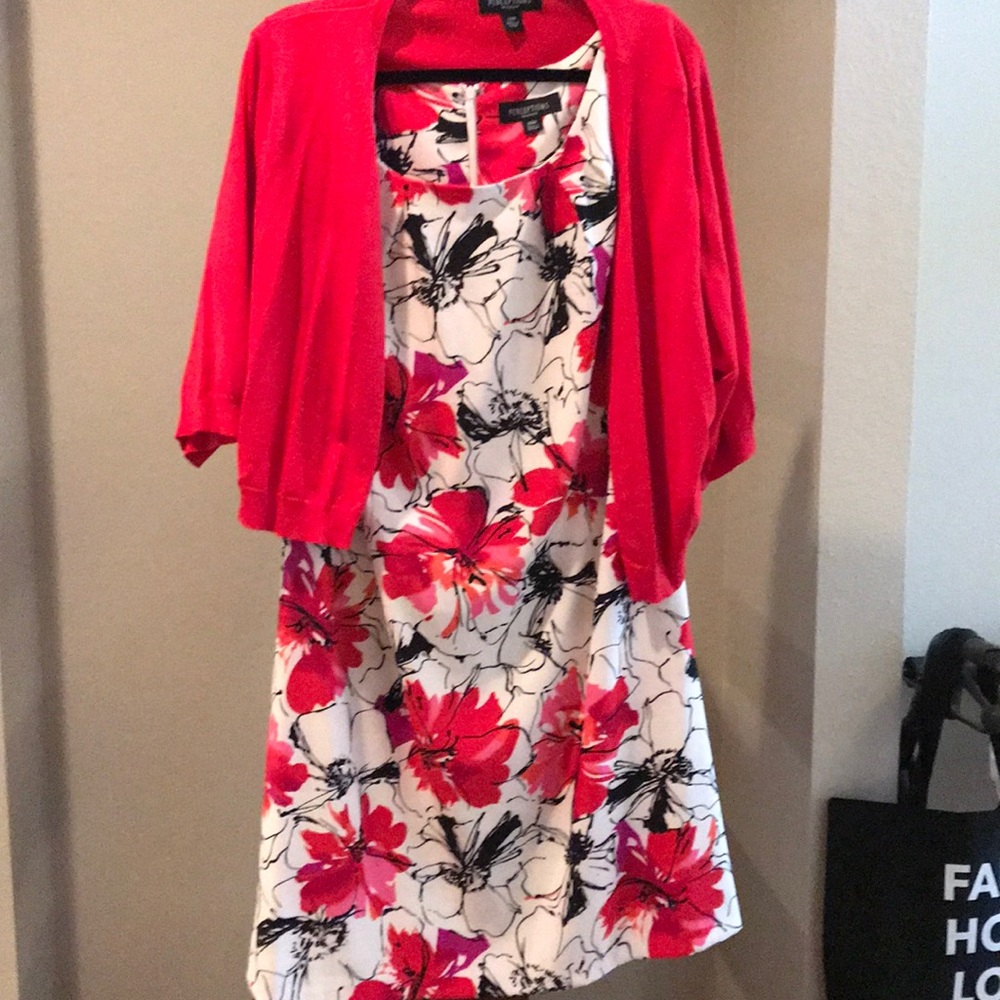 Gorgeous Perceptions Dress with sweater.